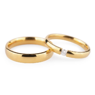 Auksiniai vestuviniai žiedai "VKA133"