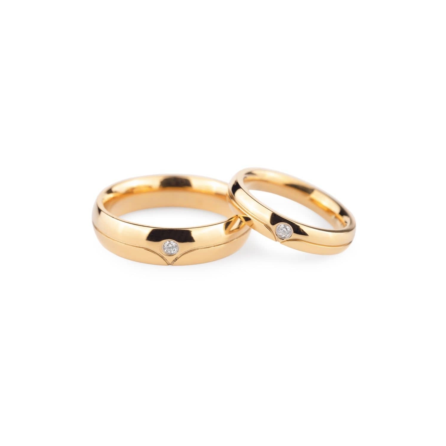 Auksiniai vestuviniai žiedai "VKA134"