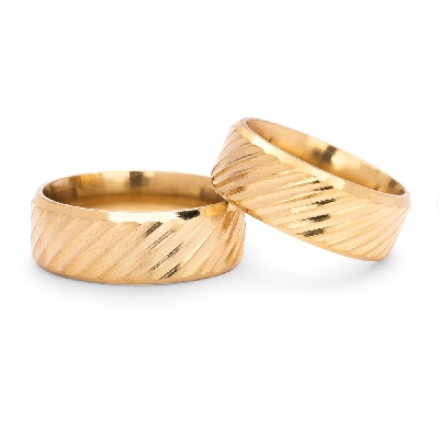 Auksiniai vestuviniai žiedai "VM121"