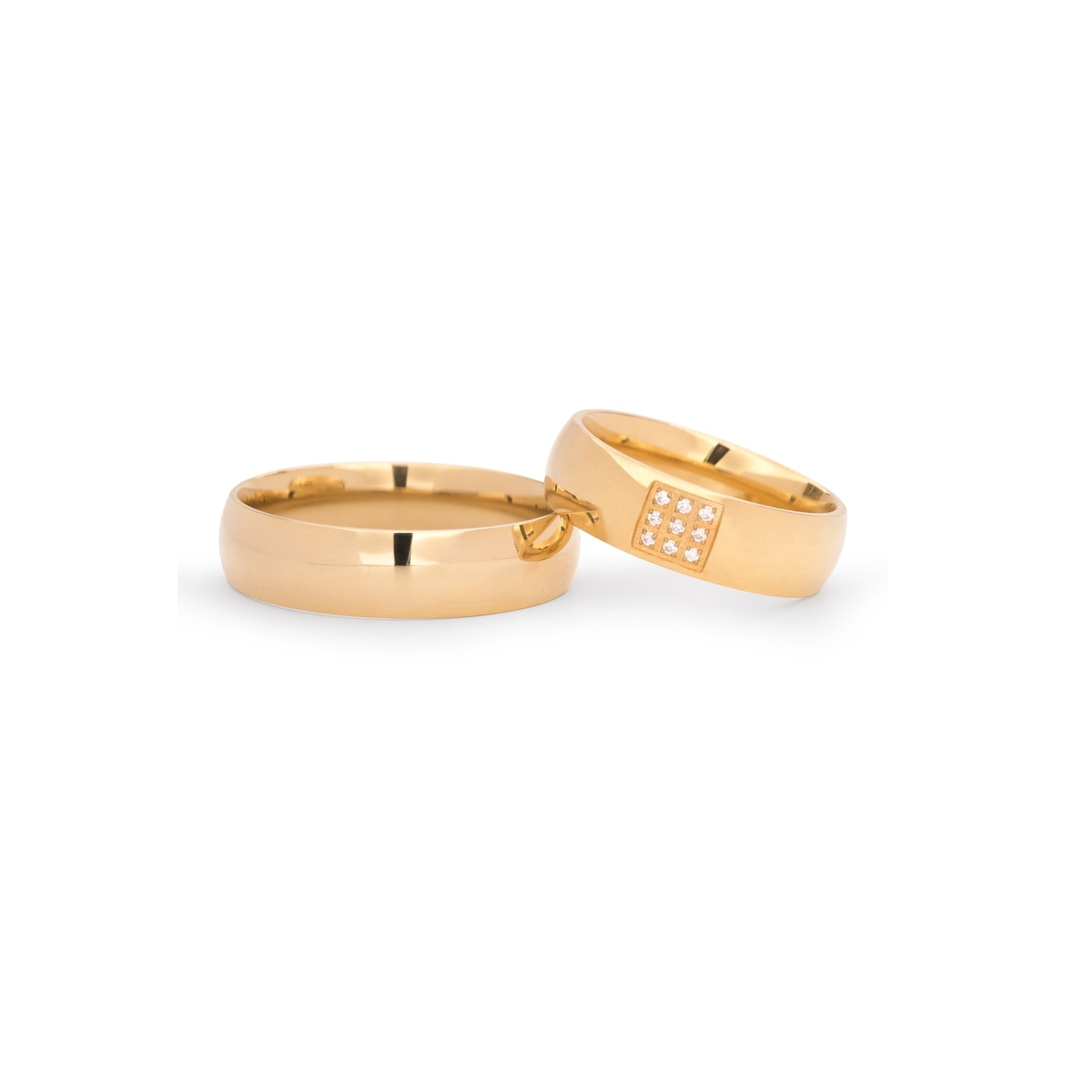 Auksiniai vestuviniai žiedai su Briliantais "VKA139"