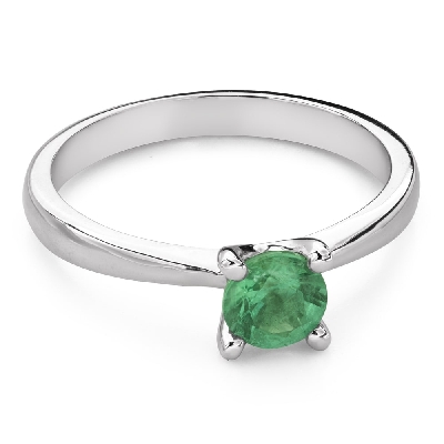 Engagement ring with brilliant "Emerald 32"