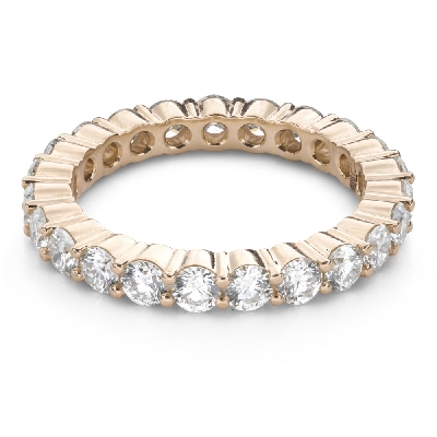 Golden wedding rings with diamonds "VKA 301"