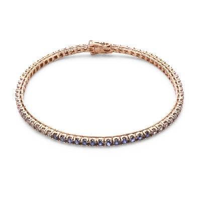 Gold bracelet with gemstones "Colors 126"