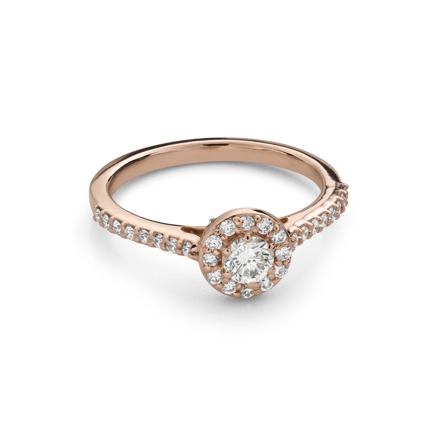 Engagment ring with brilliants "Bouquet of diamonds 71"
