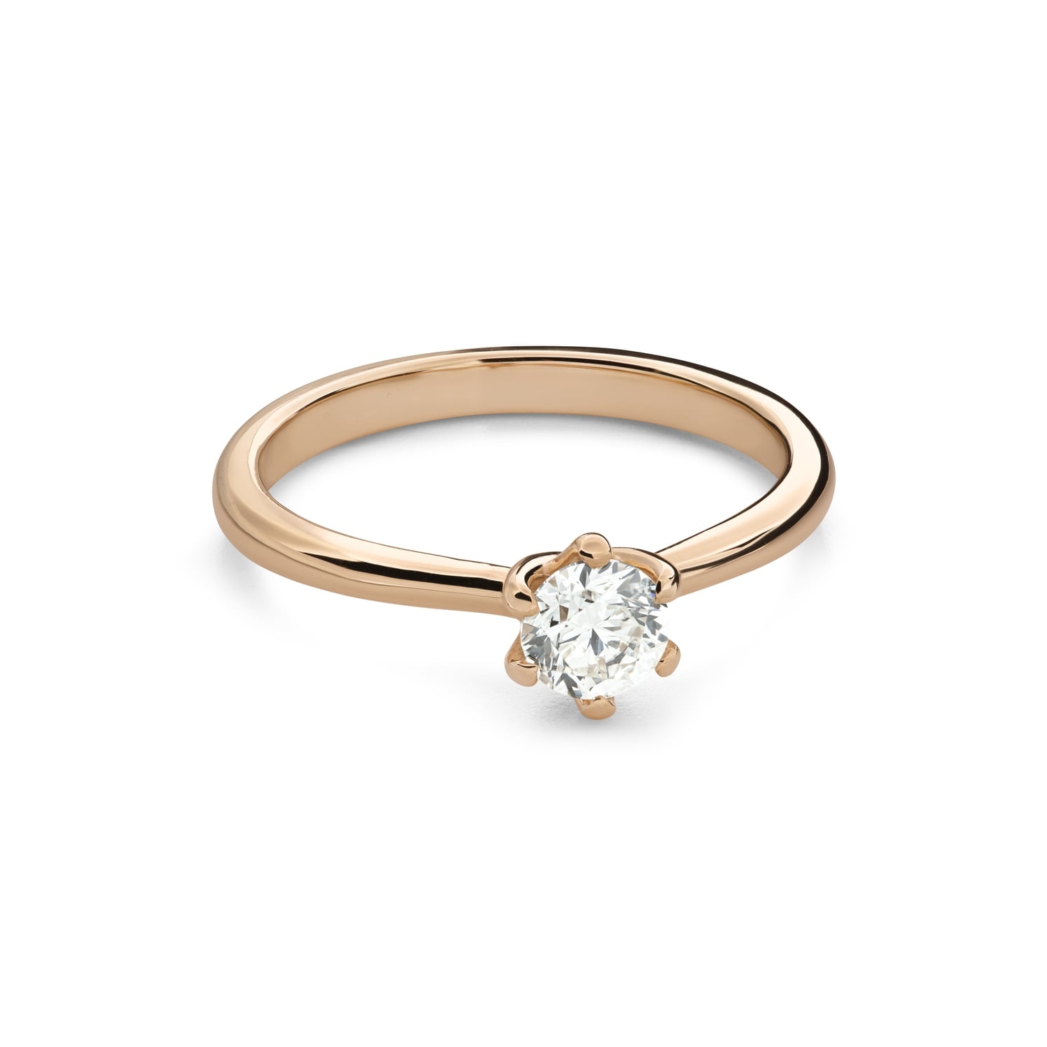 Gold ring with brilliant diamond "Unforgettable 98"