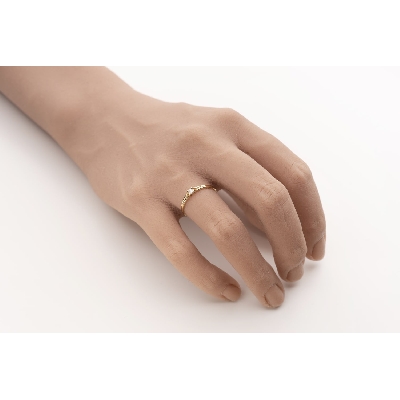 Gold ring with brilliant diamond "Subtle 54"